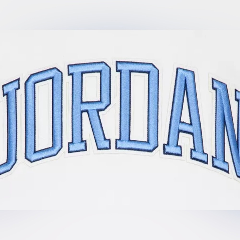 Nike Jordan White Blue “See Me Shine”‎ Fleece Pullover Hoodie Sweatshirt 10-12 M - Picture 4 of 14